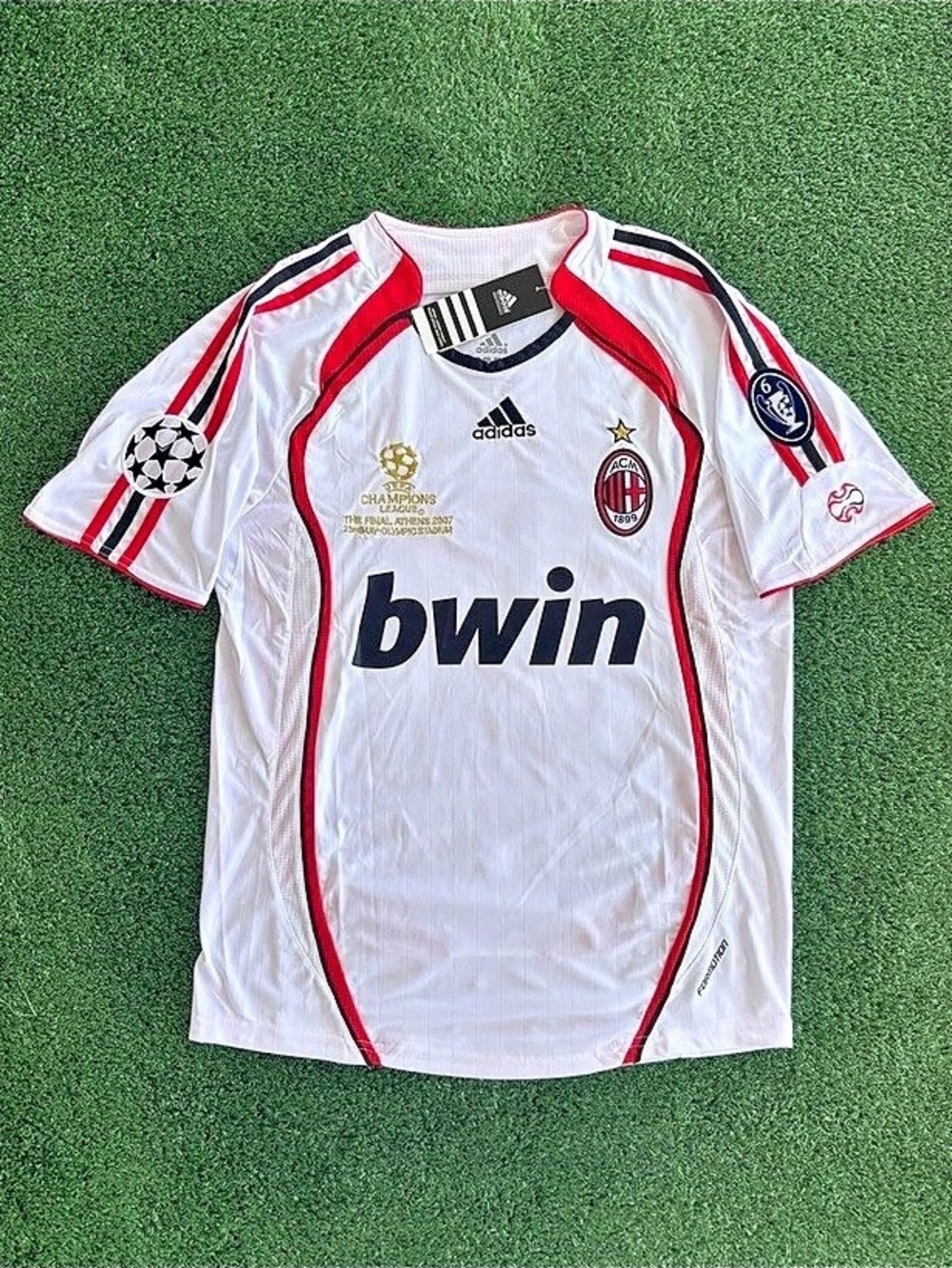 adidas AC Milan 2006-2007 Champions League Final Away Jersey - Kaka 22 Jersey